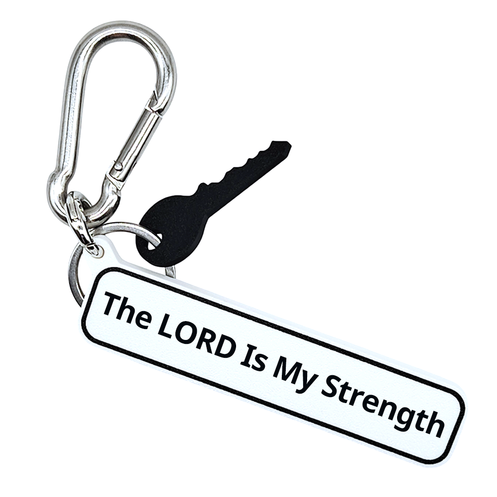 The LORD Is My Strength - Psalm 28:7 Scripture Bag Charm