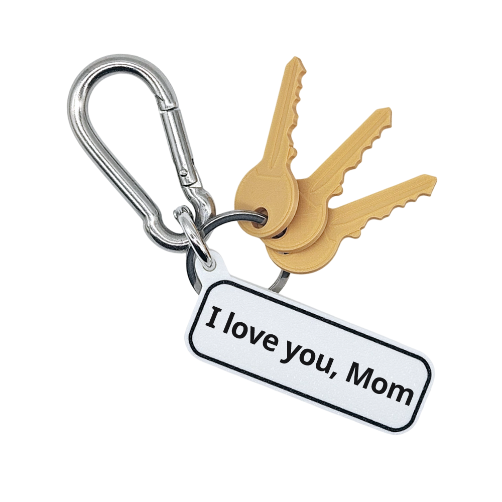 "I love you, Mom" The Flash Movie Quote Tag for Bags, Keys