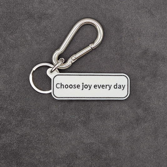 "Choose joy every day" Keychain Pendant Bag Charms