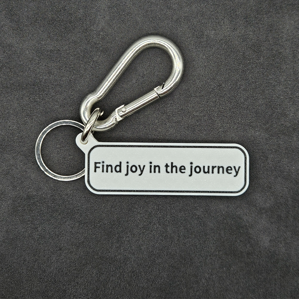 "Find joy in the journey" Keychain Pendant Bag Charms