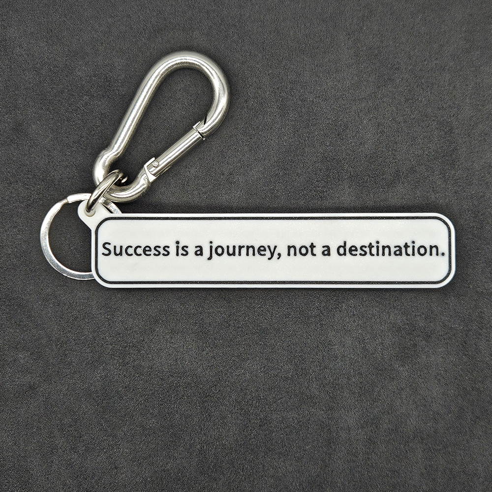 "Success is a journey, not a destination." Keychain Pendant Bag Charms