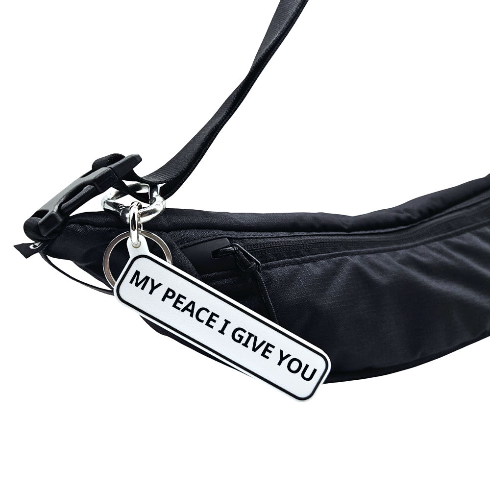 MY PEACE I GIVE YOU - John 14:27 Scripture Bag Charm