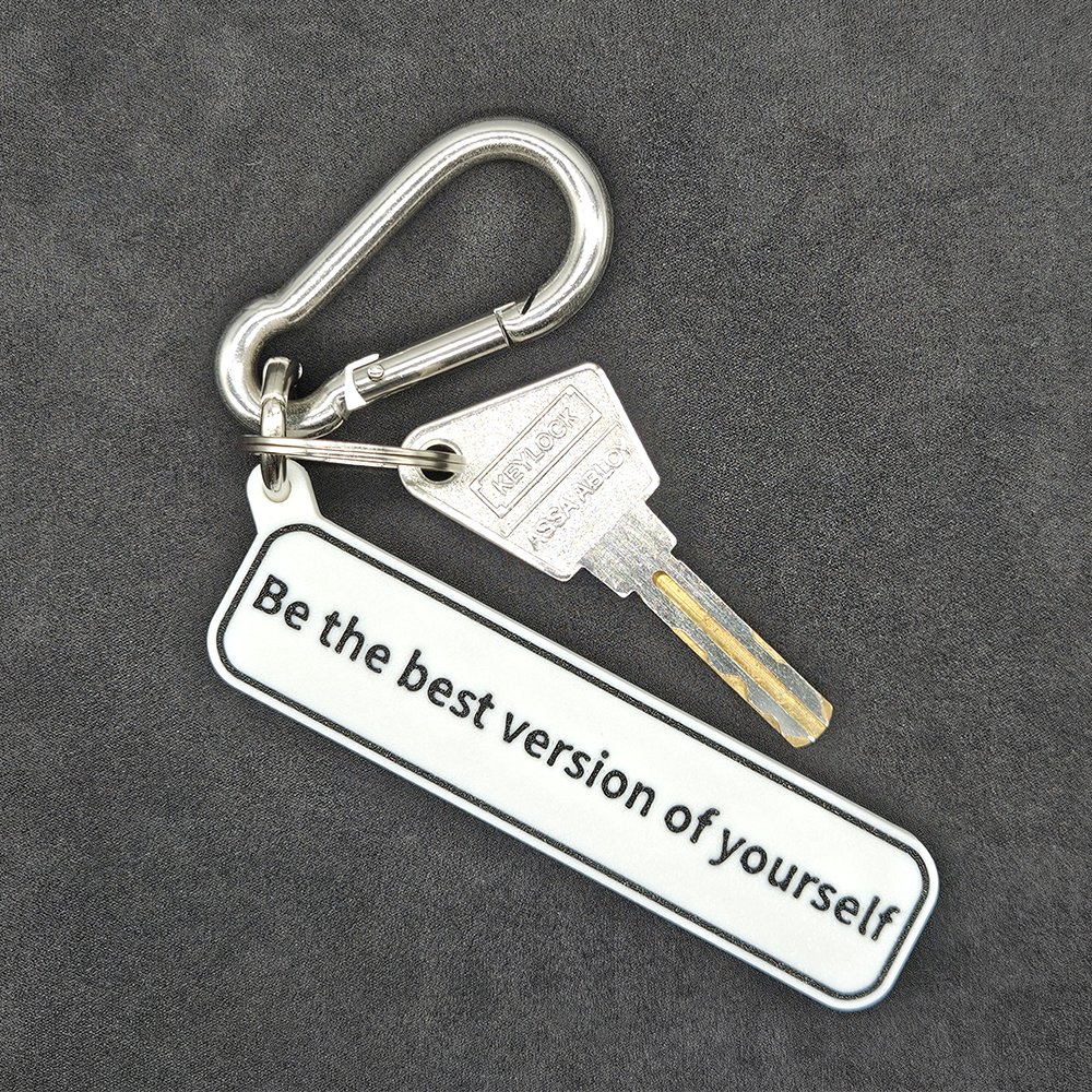 "Be the best version of yourself" Keychain Pendant Bag Charms