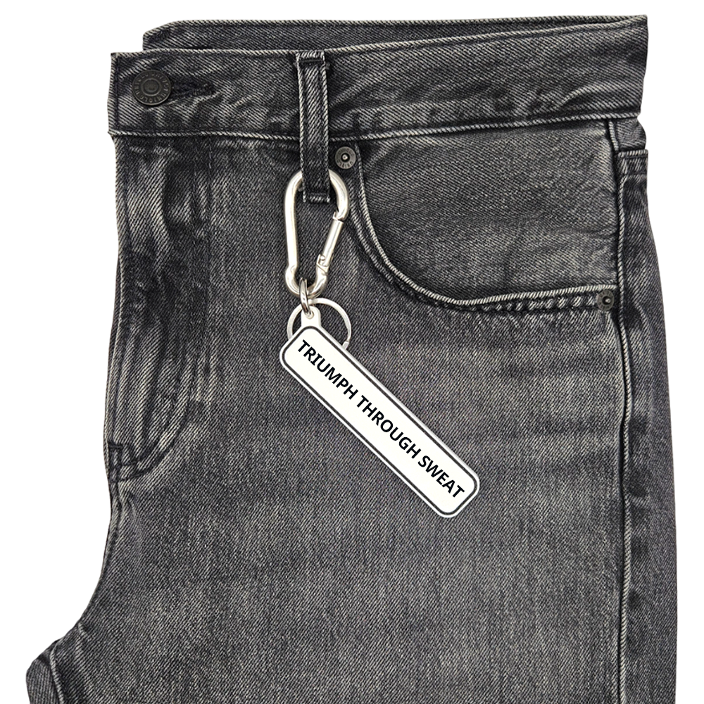 TRIUMPH THROUGH SWEAT - Fitness Gym Bag Charm