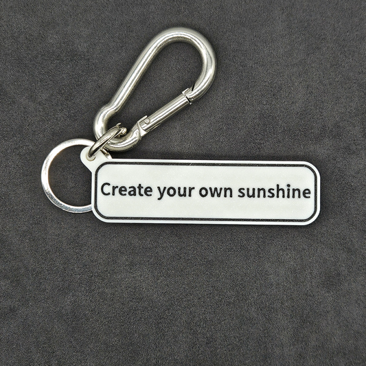 "Create your own sunshine" Keychain Pendant Bag Charms