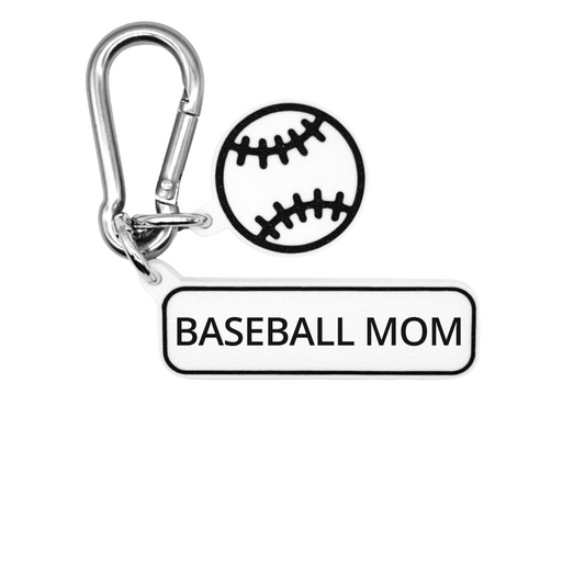 BASEBALL MOM - Baseball Bag Charm