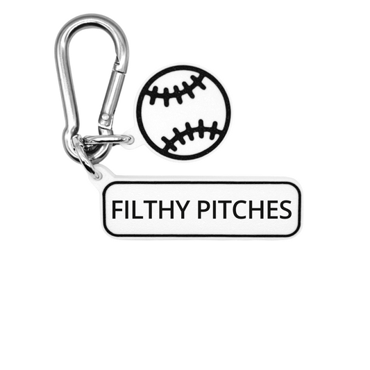 FILTHY PITCHES - Baseball Bag Charm