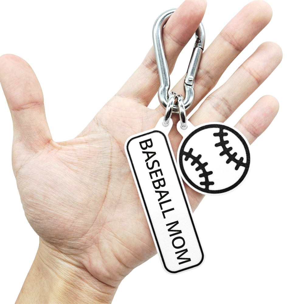 BASEBALL MOM - Baseball Bag Charm