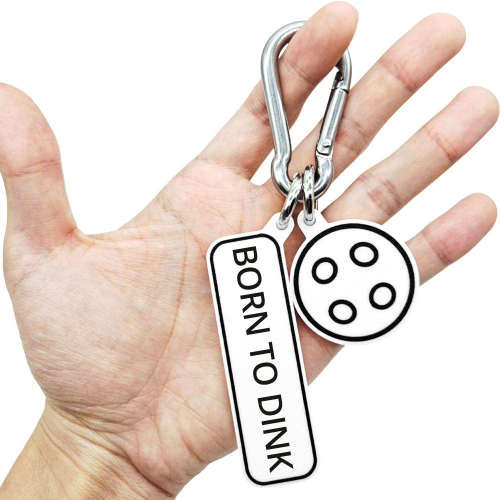 BORN TO DINK - Pickleball Bag Charm
