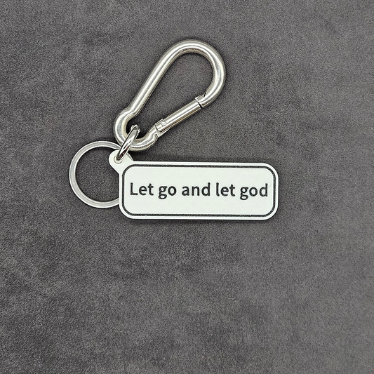 "Let go and let god" Keychain Pendant Bag Charms