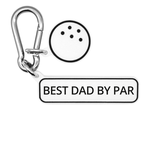 BEST DAD BY PAR - Golf Bag Charm