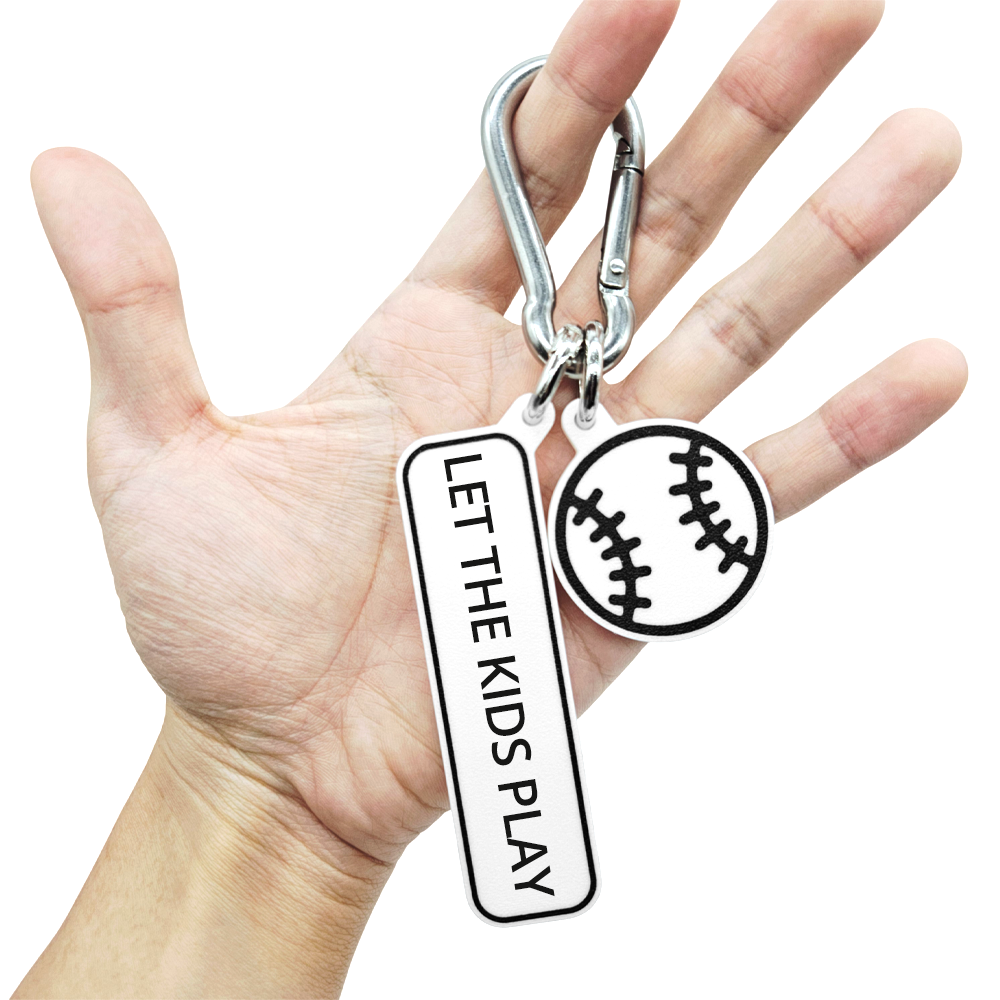 LET THE KIDS PLAY - Baseball Bag Charm