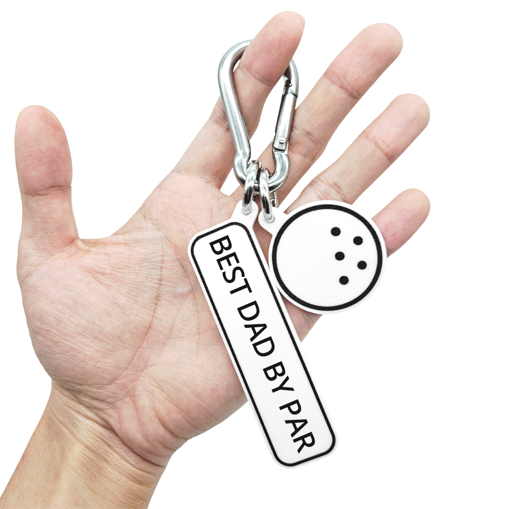 BEST DAD BY PAR - Golf Bag Charm